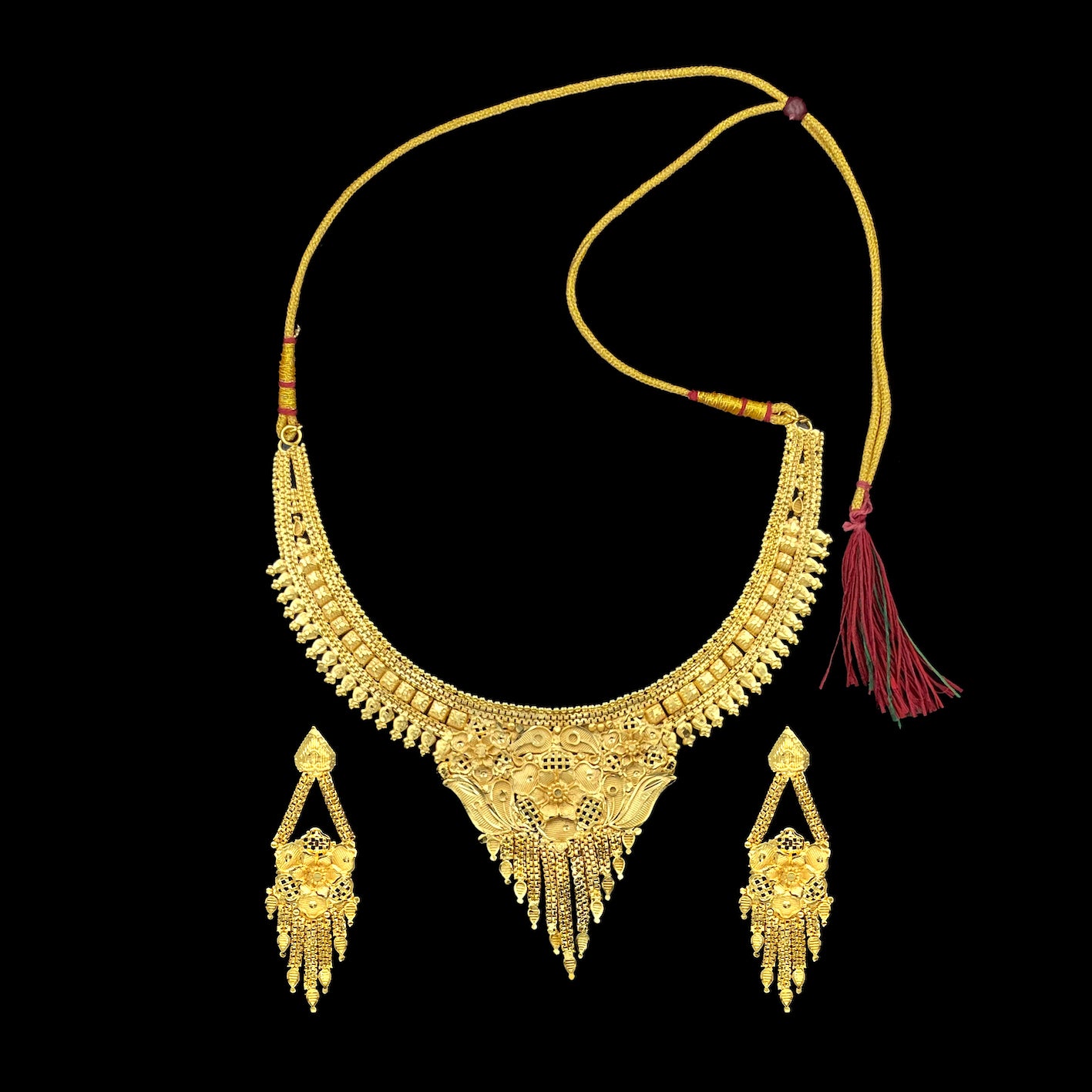 Jali Necklace Set (SE 2 JA AZ 1)